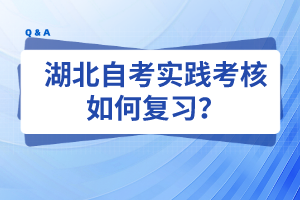 湖北自考实践考核如何复习？